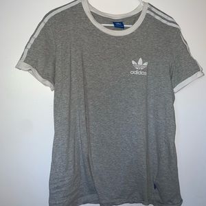 Gray Adidas Trefoil T-Shirt